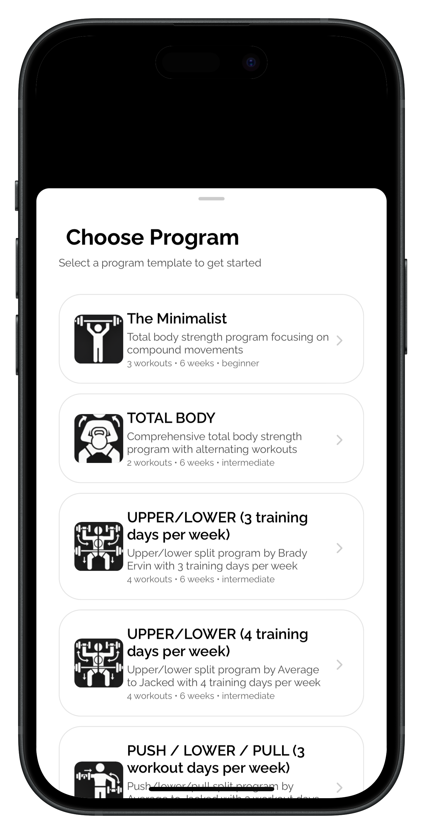 Select from our library of programs or create your own.